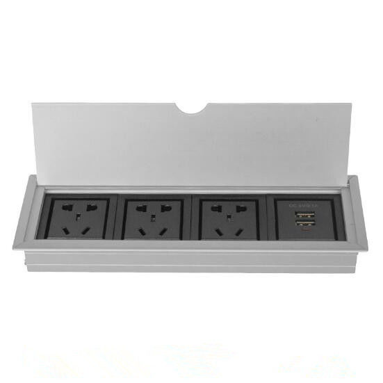 Multimedia Conference Table Socket , 110V-240V Desktop Socket Information Box