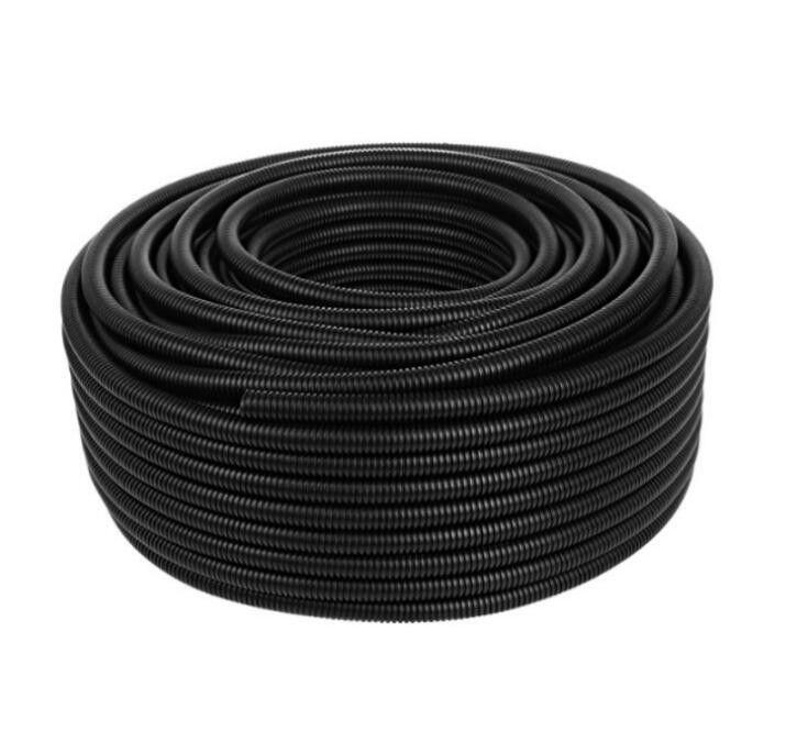 Black PE Plastic Bellows Polyethylene Threading Hose Wire And Cable Protection Sleeve