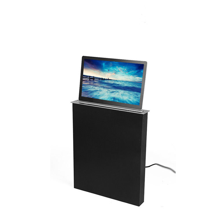 Conference Room Office Table LCD Monitor Lifting Mechanism Implicit LED Screen Display