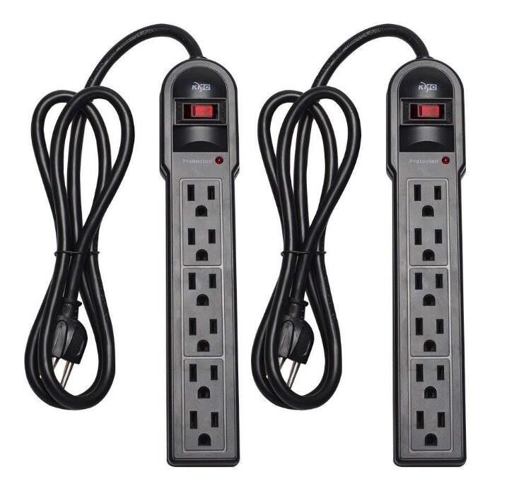 Environmental Protection Desk Mount Power Strip 6 - Hole American Fireproof Plug