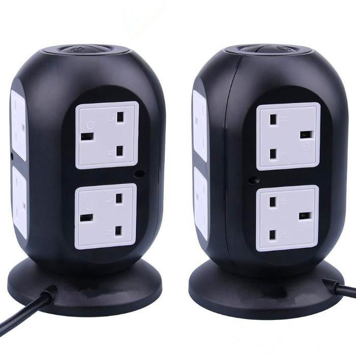 British Standard 4 USB Table Hub Smart Socket Eight Hole ABS + PC Fireproof Material