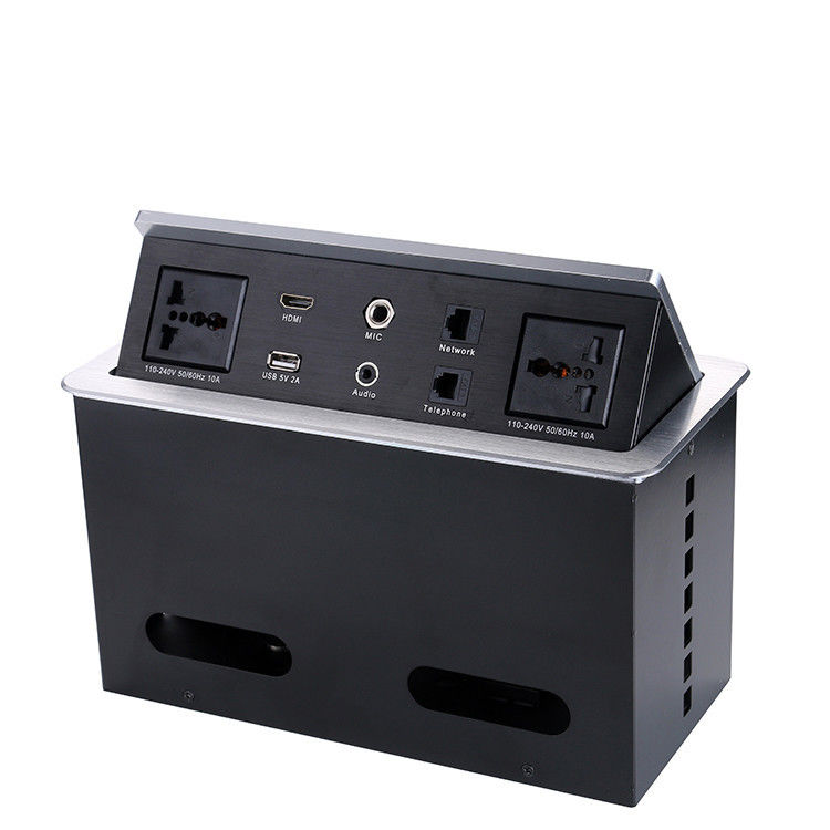 Telephone Port USB Interface Conference Table Socket , Hidden Junction Box