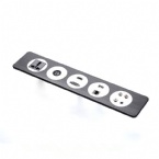 OEM aluminum panel power socket for Office Conference Table / Multifunction Power USB Desktop Interface