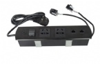 Multimedia Aluminum Alloy Panel Screen Desktop Electrical Outlet , All - In - One Tabletop Solution