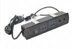 Multimedia Aluminum Alloy Panel Screen Desktop Electrical Outlet , All - In - One Tabletop Solution