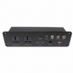 Multi-Media Desk Mount Power Outlet Data Center Distribution HDMI VGA RJ45 Audio USB Power Plug For Training Room