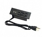 US standard UL certified embedded desktop power hub dual USB socket conference table power hub