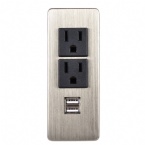 CE / CCC / ROHS Certificate Desktop Electrical Outlet With 2 US Standard Power Outlet