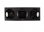 Black / Silver Desktop Power And Data Outlets For Workstation With Universal Power