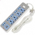 Home Desk Mount Power Strip European Style Plug Intelligent USB Lightning Fast Charging