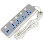 Multi - Function Mountable Power Strip Independent Switch Plug - In Smart USB Plug - In Tow Board