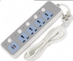 Multi - Function Mountable Power Strip Independent Switch Plug - In Smart USB Plug - In Tow Board