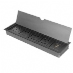 Multimedia Conference Table Socket , 110V-240V Desktop Socket Information Box