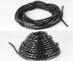 Plastic Wire Spiral Winding Tube Transparent / Black / White Winder Retractable