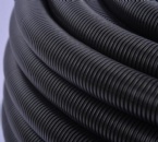 Black PE Plastic Bellows Polyethylene Threading Hose Wire And Cable Protection Sleeve