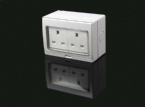Outdoor Parking Lot Two British Wall Switch Socket Open Angle Up To 90°