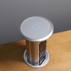 Multi - Function Kitchen Desktop Automatically Pop Up Vertical Power Socket For Wireless Phone Charging