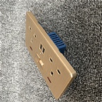 110V ~ 250V British Standard Module Wall Switch Socket For Hotel / Apartment