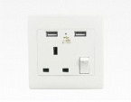 British Standard Wall Plug 86mm Type Wall Switch Socket Tin Phosphor Bronze Core Material