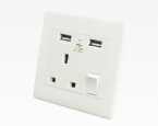 British Standard Wall Plug 86mm Type Wall Switch Socket Tin Phosphor Bronze Core Material