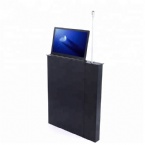 17 Inch LCD Monitor Lift Audio Conference System , Double Screen Motorized Monitor Lift