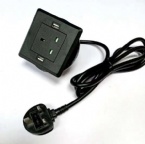 USB Creative Conference Table Socket , Small British Standard Power Socket