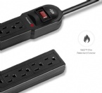 Environmental Protection Desk Mount Power Strip 6 - Hole American Fireproof Plug