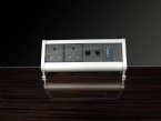 UK Standard Desk Mount Power Strip , Clamp Office Desktop power and data outlets