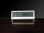 UK Standard Desk Mount Power Strip , Clamp Office Desktop power and data outlets