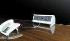 UK Standard Desk Mount Power Strip , Clamp Office Desktop power and data outlets