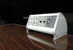 UK Standard Desk Mount Power Strip , Clamp Office Desktop power and data outlets