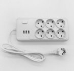 Multi - Function Plug Row Plug With USB Charging Smart Socket Switch To Insert European Socket