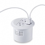 America AC Round Power Socket White Color 3 Inch Diameter 45mm Hole