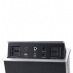 Conference Table Pop Up Box Data And Power Socket With Usb Control Box / Desk Power Outlet