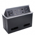 Conference Table Pop Up Box Data And Power Socket With Usb Control Box / Desk Power Outlet