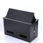 Media Connector Tabletop Flip Up Outlet Furniture Power Data Socket Aluminum Alloy / Plastic Material