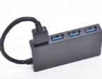 Ultra - Thin Four - Port USB 3.0 Desktop Hub For 5G High - Speed Splitter 5V