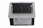 Smart Pop Up Electrical Outlet US Standard UL List 131*110*69 mm Zinc Alloy