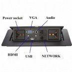 Hidden Data Pop Up Power Socket Audio Video Information Connection Automatic
