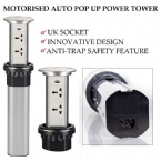 Anti - Trap Motorized Pop Up Socket Easy To Install Innovative Design