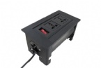 Mini Smart Flip Up Outlet Manual Rotation Open For Conference Table