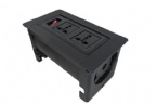 Mini Smart Flip Up Outlet Manual Rotation Open For Conference Table