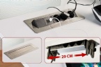 Easy Installation Desk Mounted Flip UP Sockets 4 Retractable Power Sockets