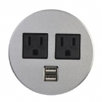 High Safety Round Power Socket , Round Receptacle Outlet Automatically Ectronics Protection