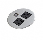 High Safety Round Power Socket , Round Receptacle Outlet Automatically Ectronics Protection