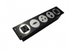 Aluminum panel socket for table/wall