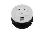 Smart round tabletop power socket