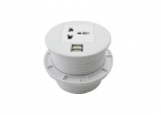 Smart round tabletop power socket