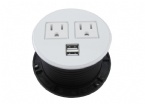 Smart round tabletop power socket