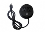 Smart round tabletop power socket